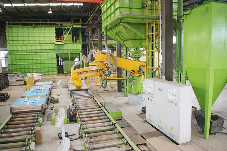 Resin sand production line